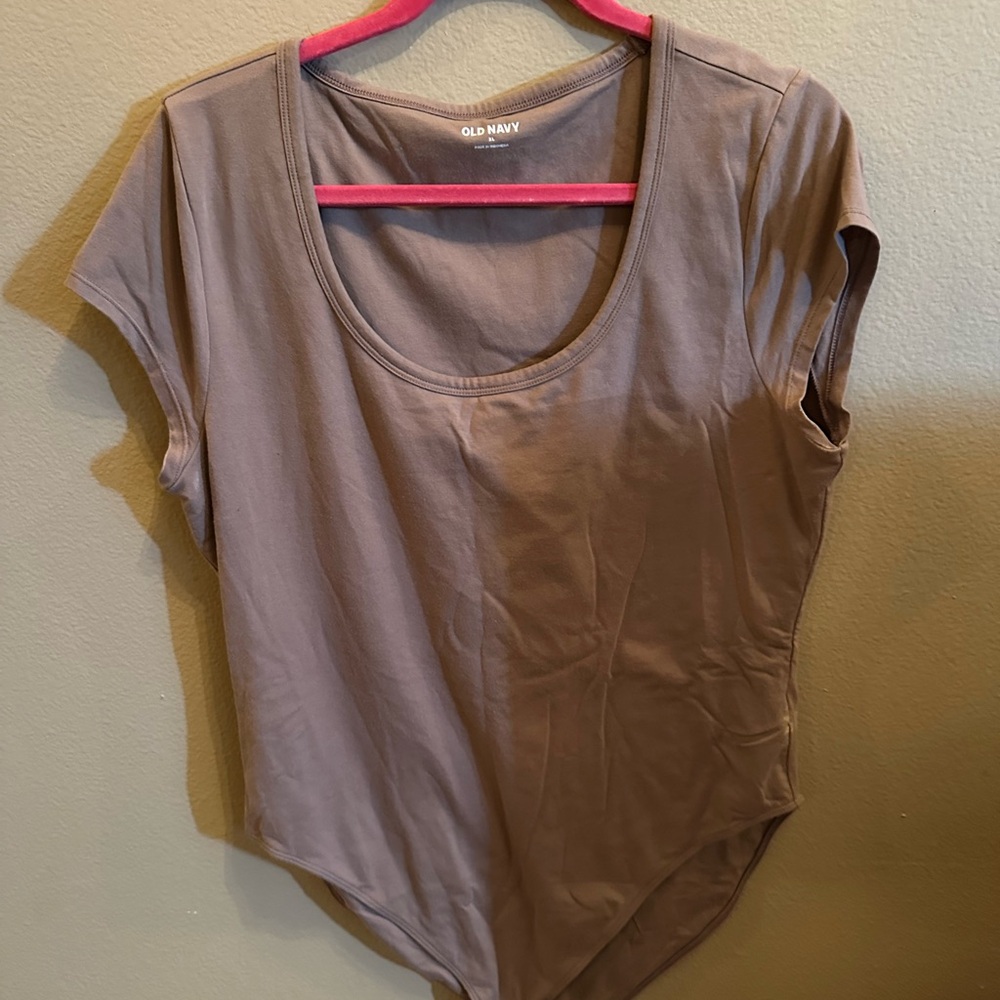 Old Navy Women's Taupe Bodysuit